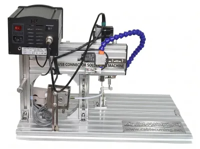 Yarı Otomatik USB Konnektör Kablo Lehimleme Makinesi 205H - Yarı Otomatik Lehimleme Makinesi