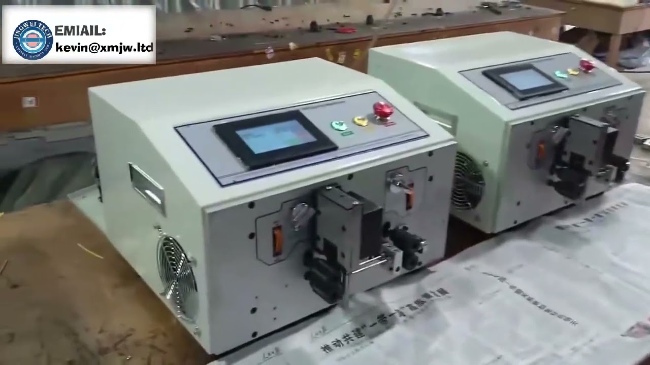 2-12 Pin Şerit Kablo Sıyırma Makinesi - Çift Çekirdekli Düz Kablo Sıyırıcı (LCD İngilizce Ekran)