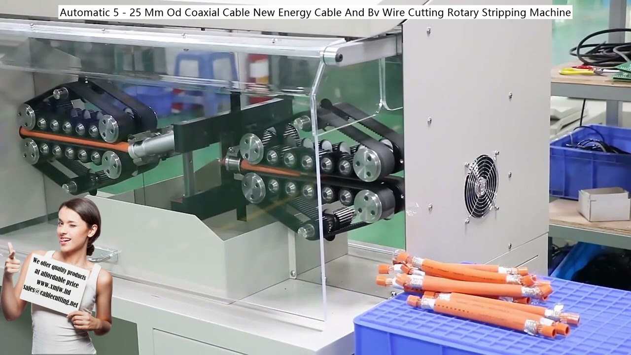 Otomatik Döner Kablo Sıyırma Makinesi - 5-25mm Dış Çaplı Koaksiyel, Yeni Enerji ve BV Tel Kesme & Sıyırma