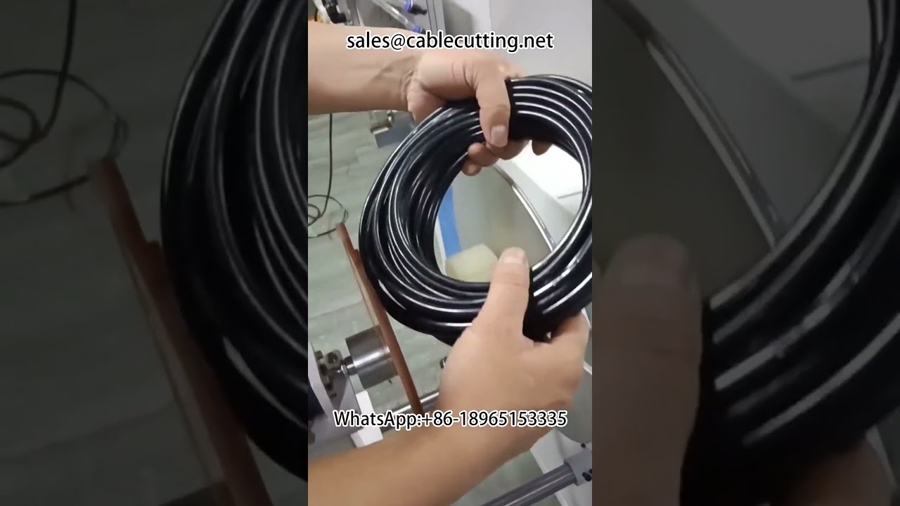 Damla Sulama Boruları İçin Tam Otomatik Metre Sayma, Kesme ve Sarma Makinesi