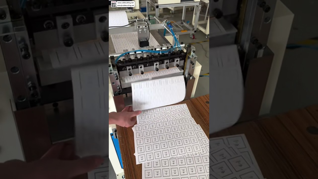 Tam Otomatik Etiket Kesme Makinesi Renk Takip Silindiri ile Yarı Kesim İşlemi