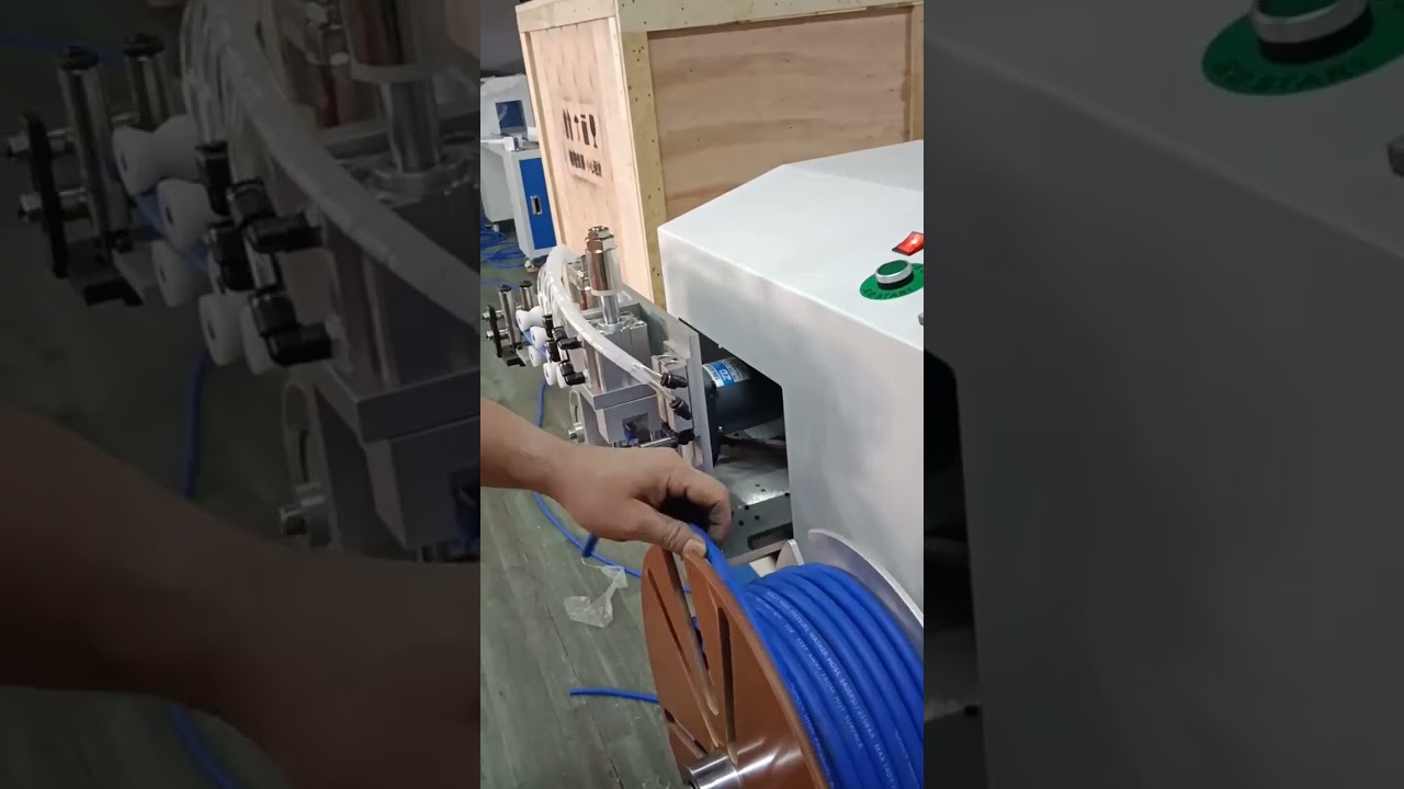 Kauçuk Hortum Otomatik Metre Sayma, Ayırma, Kesme ve Sarma Makinesi | Hassas Ölçüm #fabrika