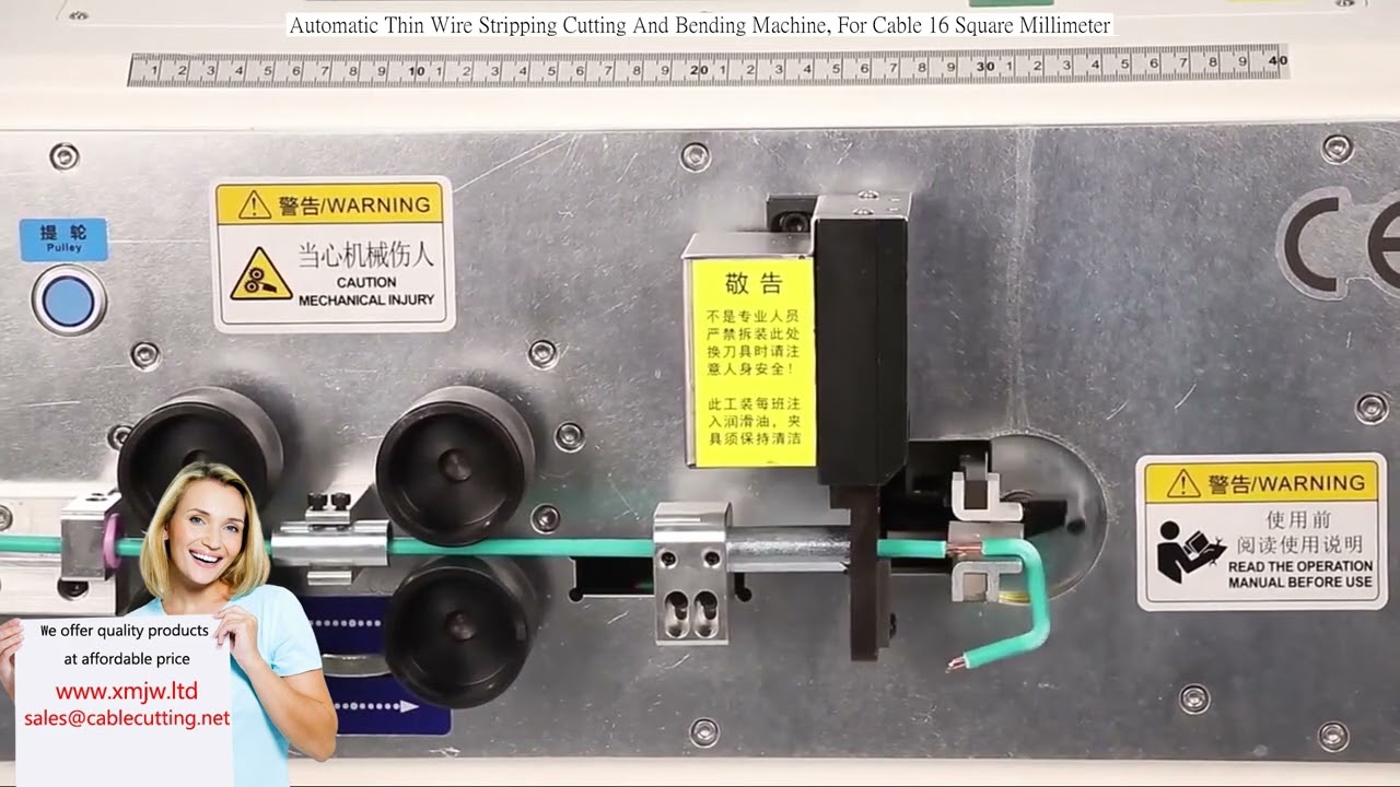 16 mm² Kablolar İçin Otomatik İnce Kablo Sıyırma, Kesme ve Bükme Makinesi
