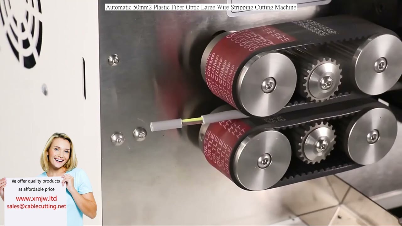 50mm² Plastik Fiber Optik Kablo İçin Otomatik Sıyırma ve Kesme Makinesi