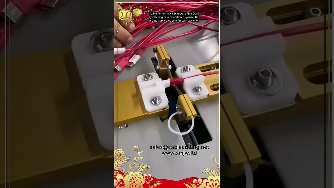 Yarı Otomatik USB Veri Kablosu Yapıştırıcı Dispenseri | Kararlı Performans, Kolay Kullanım