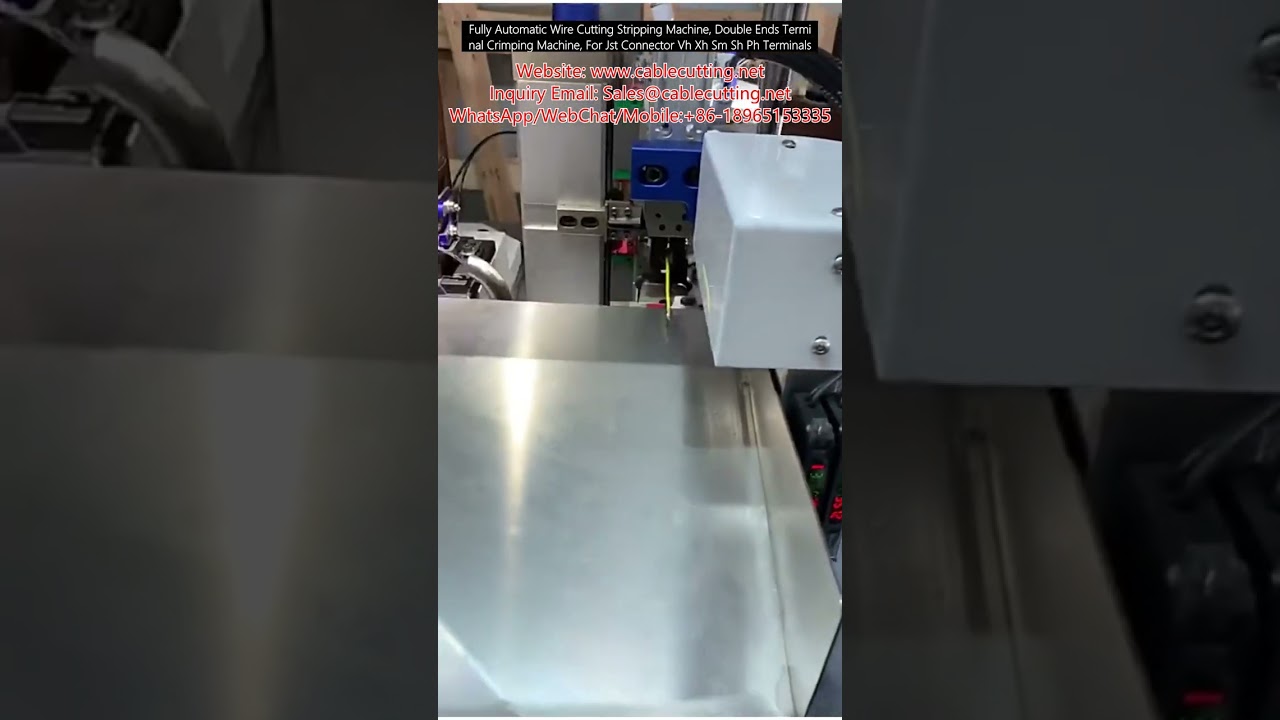 Tam Otomatik Tel Kesme Sıyırma ve Çift Uç Terminal Kıvırma Makinesi | JST Konnektörler İçin