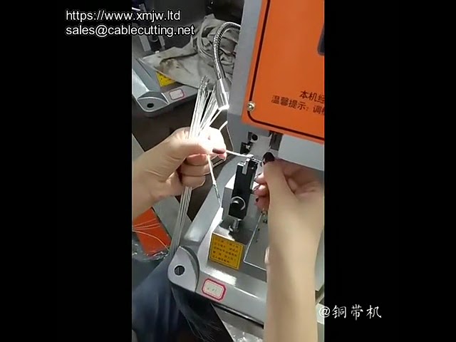 Dört Telli Kablo Ek Bağlantısı için Bakır Bantlı Kablo Sıkma Makinesi