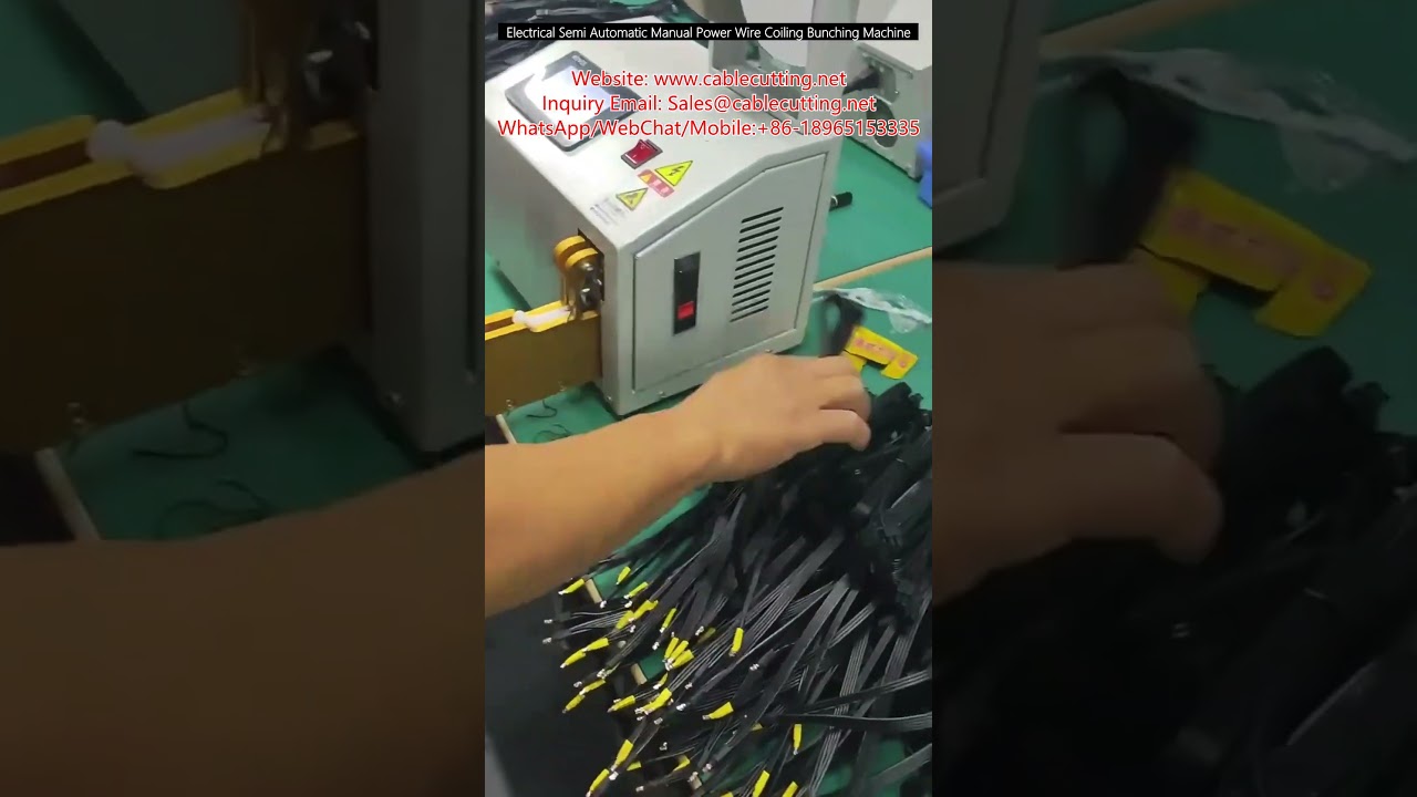 Elektrikli Yarı Otomatik Kablo Sarma ve Toplama Makinesi - Yüksek Verimlilik