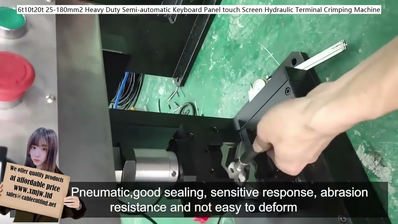 6-T-10-T-20-T 25-180mm² Heavy-Duty Semi-Automatic Touch Screen Hydraulic Terminal Crimping Machine