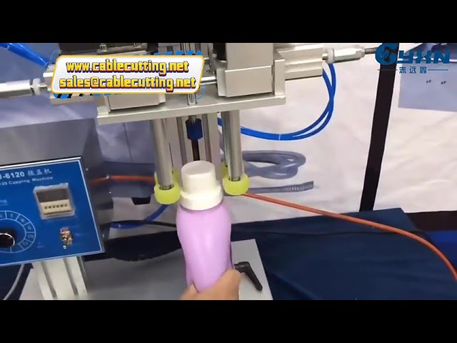 Pnömatik Parfüm Şişesi Kapak Kapatma ve Krimpleme Makinesi - Cam ve Plastik