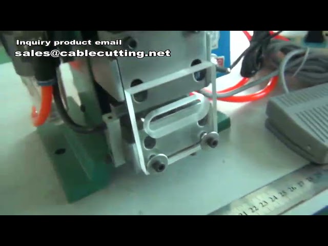 Dikey Tip Tel Sıyırma Makinesi | Yarı Otomatik Tel Soyma Makinesi