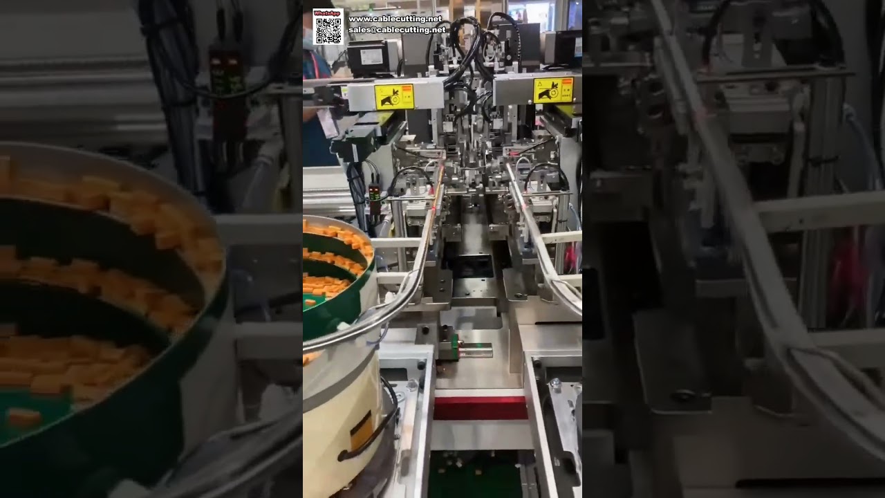 Akıllı Tek ve Çift Uç Terminal Kıvırma ve Plastik Yuva Yerleştirme Makinesi