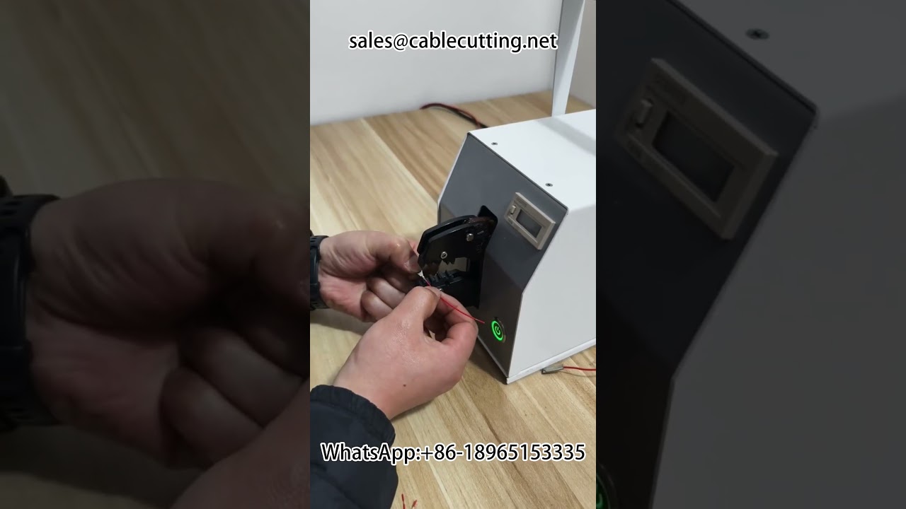 0-14 AWG Kablolar İçin Elektrikli Terminal Sıkma Makinası - Hassas ve Hızlı