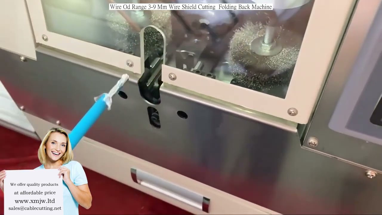 Otomatik Tel Zırh Kesme ve Geri Katlama Makinesi | 3-9 mm Tel Çapı