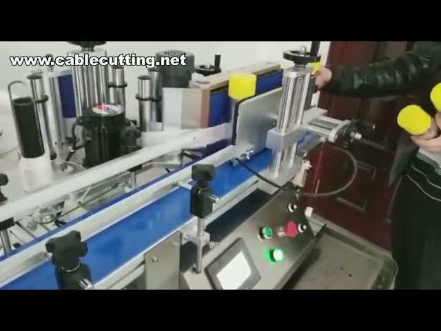 Masa Tipi Otomatik Yuvarlak Kavanoz ve Kutu Etiketleme Makinesi | Küçük Şişeler İçin Tam Otomatik Etiketleyici