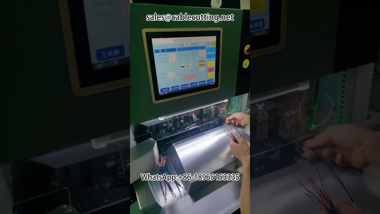 Su Geçirmez Fişler için Çift Tel Sıyırma ve Terminal Sıkma Makinesi – Yüksek Verimlilik