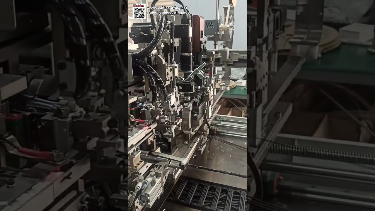Otomatik Tel Kesme Sıyırma Çift Uçlu Kıvırma Bükme ve Yuva Yerleştirme Makinesi