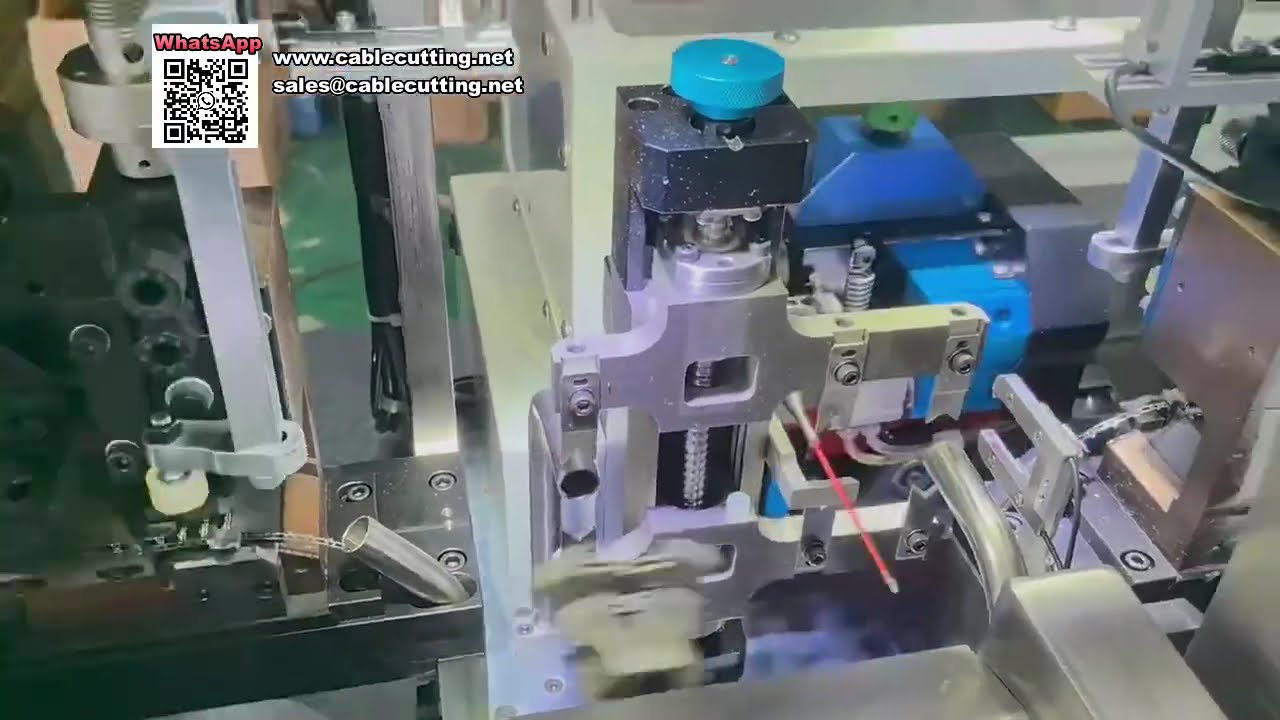 Yüksek Verimli Tam Servo Otomatik Çift Kafalı Tek Telli Kablo Sıkma Makinesi