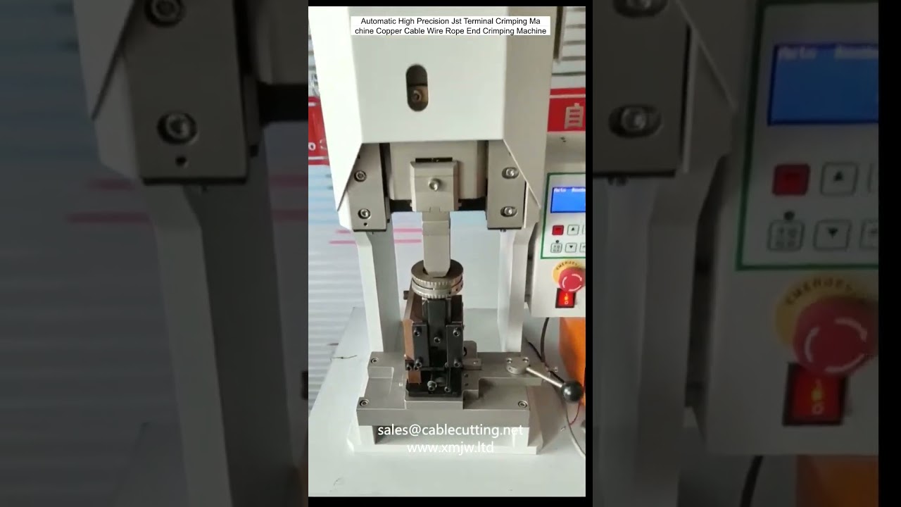 Otomatik Yüksek Hassasiyetli JST Terminal Sıkma Makinası - Bakır Kablo ve Tel Halat Ucu Sıkma