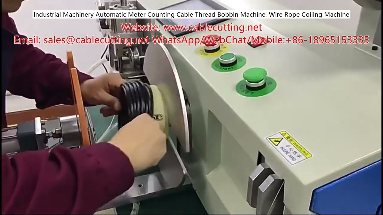 Otomatik Metre Saymalı Endüstriyel Bobin Makinesi | Kablo, İplik, Halat Sarma Makinası