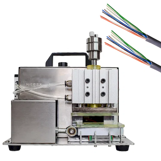 Ağ Kablosu Düzleştirme Makinesi WPM-809D - Yarı Otomatik Tel Fırçalama Makinesi